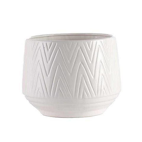 VASO BIANCO CERAMICA D.12 H.10